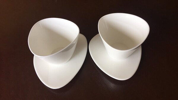 Alessi designové podšálky Colombina Saucer (6 kusů)