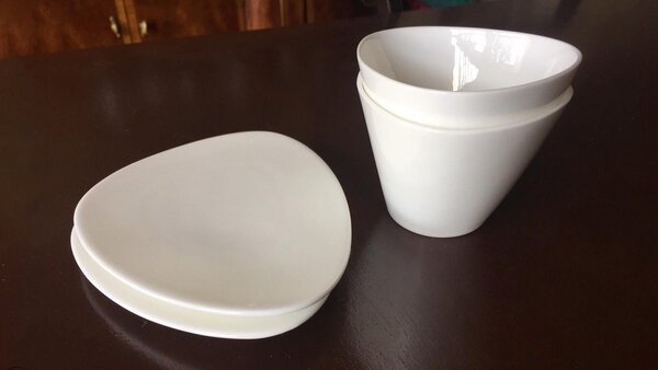 Alessi designové podšálky Colombina Saucer (6 kusů)