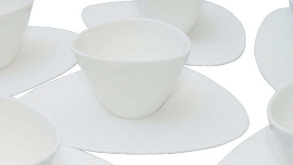 Alessi designové podšálky Colombina Saucer (6 kusů)