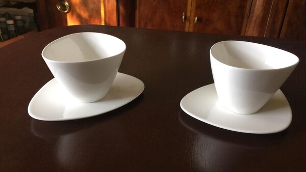 Alessi designové podšálky Colombina Saucer (6 kusů)