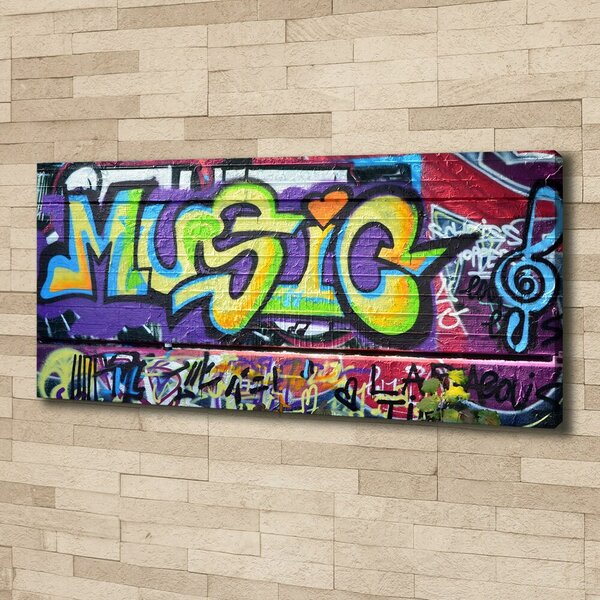 Moderní fotoobraz canvas na rámu Graffiti na stěně oc-35334912