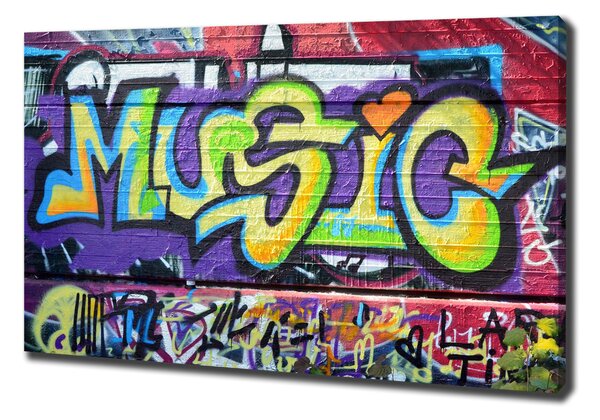 Moderní fotoobraz canvas na rámu Graffiti na stěně oc-35334912