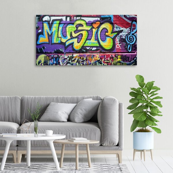 Moderní fotoobraz canvas na rámu Graffiti na stěně oc-35334912