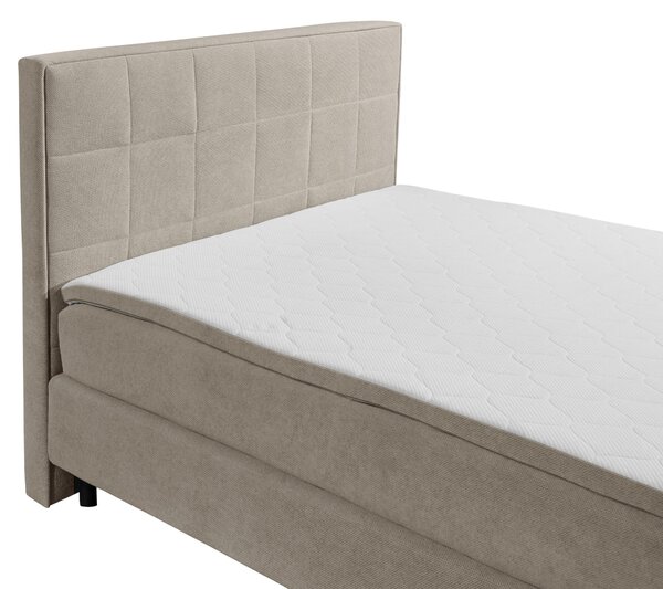 AMERICKÁ POSTEL, 140/200 cm, pískové barvy MID.YOU - Jednolůžkové postele, Online Only