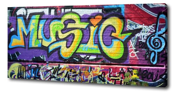 Moderní fotoobraz canvas na rámu Graffiti na stěně oc-35334912