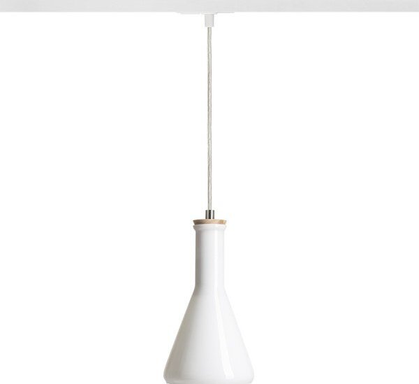 PULIRE CON pro jednookr. lištu opálové sklo/dřevo 230V E14 28W - RED - DESIGN RENDL