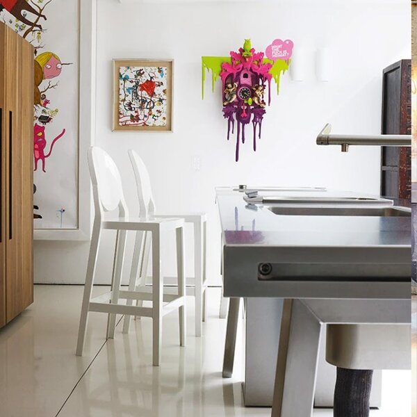 Kartell designové barové židle One More (výška sedáku 75 cm)