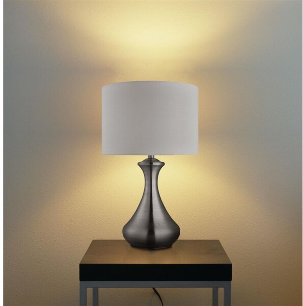 Searchlight EU2750SS Dotyková stolní lampa IVORY chromová