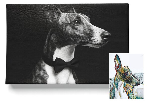 KRAFTHOUSE.EU Váš mazlíček v Prémiovém stylu – obraz na plátno Premium Canvas | Různé rozměry Velikost: 30 x 20 cm