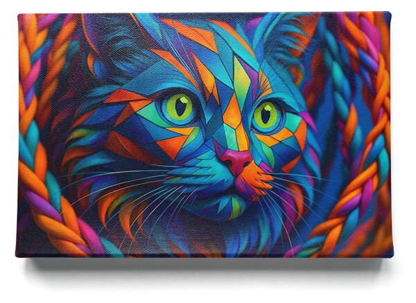 KRAFTHOUSE.EU Magic Kitten – obraz na plátno Premium Canvas (100% bavlna) | Moderní design | Různé rozměry Velikost: 30 x 20 cm
