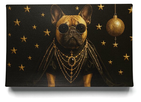 KRAFTHOUSE.EU Morpheus – obraz na plátno Premium Canvas (100% bavlna) | Stylový moderní motiv psa | Různé rozměry Velikost: 30 x 20 cm