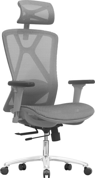 LTC Kancelářská židle DELTA GREY, šedá