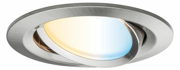 PAULMANN Startovací sada Smart Home smik Gateway nástěnný ovladač + LED vestavné svítidlo Nova Plus Coin základní sada výklopné měnitelná bílá