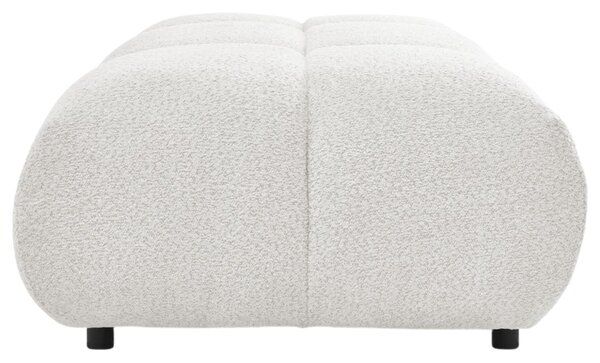 -25 % Dny MOMENTI– Bobochic Paris Bílá bouclé podnožka Alya 122 x 82 cm