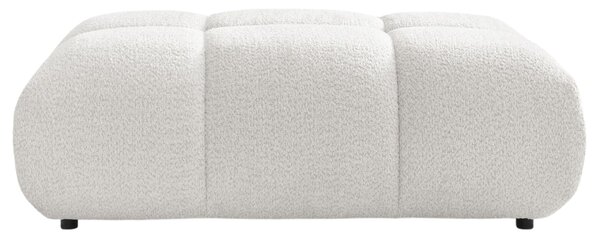 -25 % Dny MOMENTI– Bobochic Paris Bílá bouclé podnožka Alya 122 x 82 cm