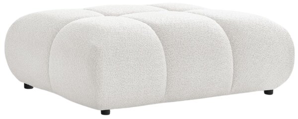 -25 % Dny MOMENTI– Bobochic Paris Bílá bouclé podnožka Alya 122 x 82 cm