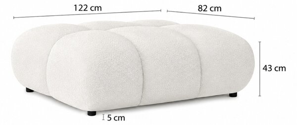 -25 % Dny MOMENTI– Bobochic Paris Zelená bouclé podnožka Alya 122 x 82 cm
