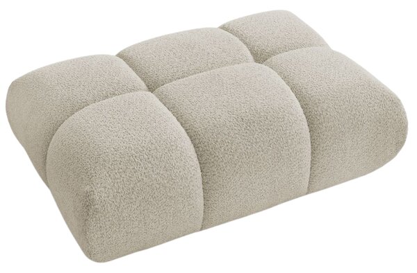 -25 % Dny MOMENTI– Bobochic Paris Béžová bouclé podnožka Alya 122 x 82 cm