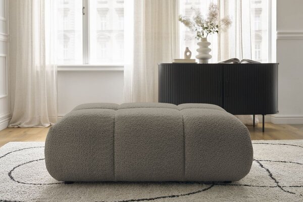 -25 % Dny MOMENTI– Bobochic Paris Světle hnědá bouclé podnožka Alya 122 x 82 cm