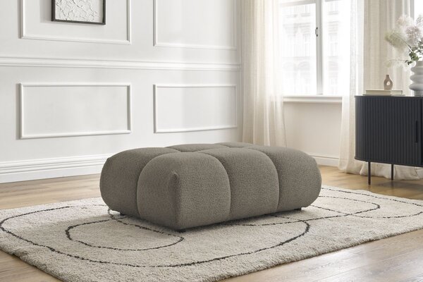 -25 % Dny MOMENTI– Bobochic Paris Světle hnědá bouclé podnožka Alya 122 x 82 cm
