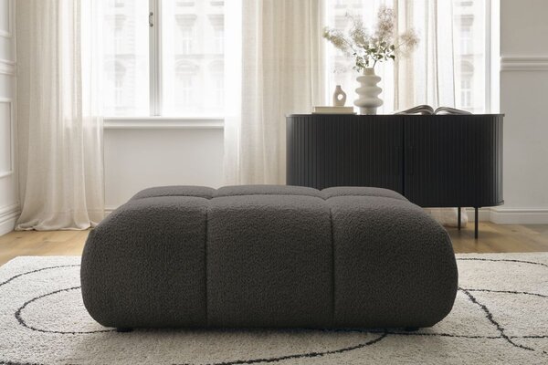 -25 % Dny MOMENTI– Bobochic Paris Hnědá bouclé podnožka Alya 122 x 82 cm