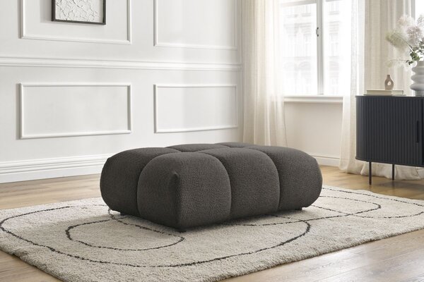 -25 % Dny MOMENTI– Bobochic Paris Hnědá bouclé podnožka Alya 122 x 82 cm