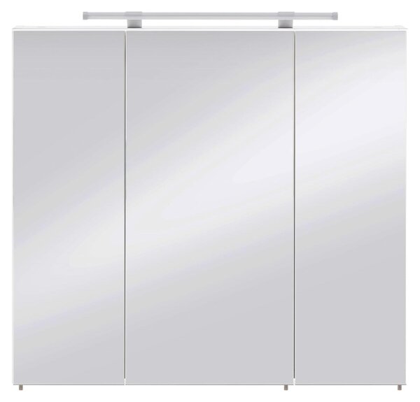 Zrcadlová skříňka s osvětlením Möbelpartner Dorina 70 x 16 x 75 cm bílá