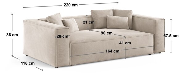 -25 % Dny MOMENTI– Cosmopolitan Design Zelená sametová trojmístná pohovka Aveiro 220 cm