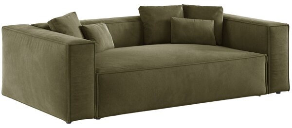 -25 % Dny MOMENTI– Cosmopolitan Design Zelená sametová trojmístná pohovka Aveiro 220 cm