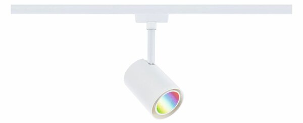PAULMANN URail LED lištový spot Smart Home Zigbee 3.0 Luxe GU10 4,8W RGBW+ stmívatelné 230V bílá