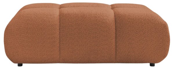 -25 % Dny MOMENTI– Bobochic Paris Terakotově oranžová bouclé podnožka Alya 122 x 82 cm