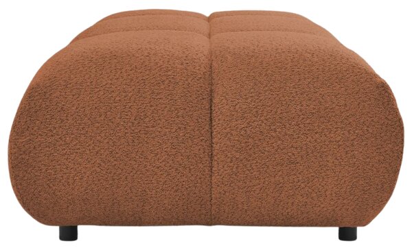-25 % Dny MOMENTI– Bobochic Paris Terakotově oranžová bouclé podnožka Alya 122 x 82 cm