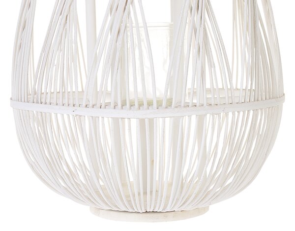 Lucerna TONGA Bambus 56 cm Bílá