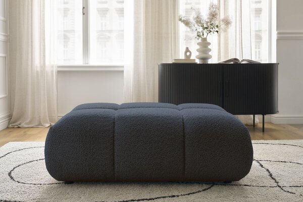 -25 % Dny MOMENTI– Bobochic Paris Tmavě modrá bouclé podnožka Alya 122 x 82 cm