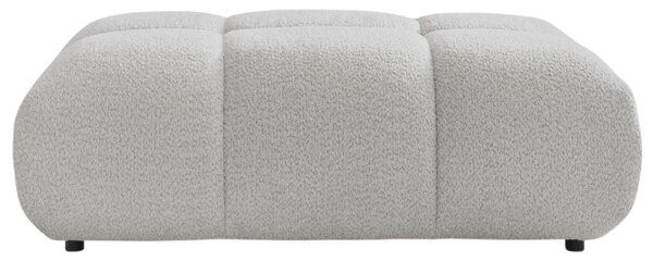 -25 % Dny MOMENTI– Bobochic Paris Světle šedá bouclé podnožka Alya 122 x 82 cm