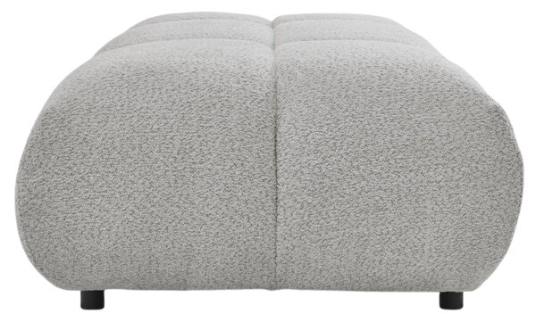 -25 % Dny MOMENTI– Bobochic Paris Světle šedá bouclé podnožka Alya 122 x 82 cm