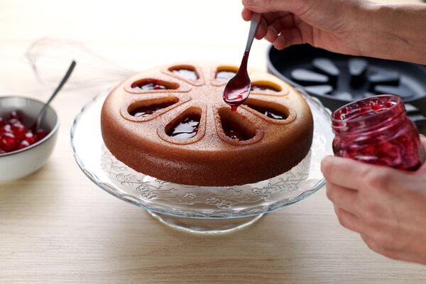 Silikonová pečicí vložka 24 cm WOLL Bake it kulatá – nepřilnavý povrch bez PFAS – prémiové německé nádobí SC24