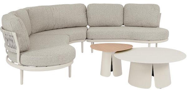 -25 % Dny MOMENTI– Bizzotto Krémový set dvou zahradních stolků Hayden 60/90 cm