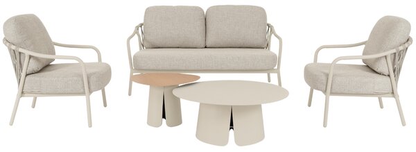 -25 % Dny MOMENTI– Bizzotto Krémový set dvou zahradních stolků Hayden 60/90 cm