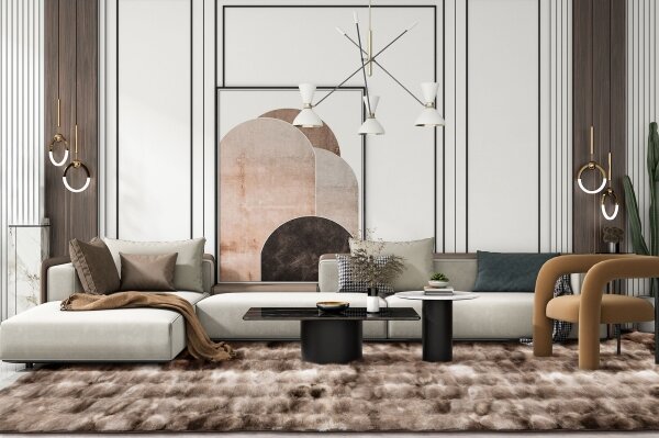 Koberec RABBIT BUBBLE 160x230 cm hnědá