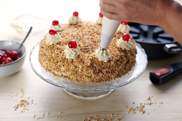 Silikonová pečicí vložka 24 cm WOLL Bake it kulatá – nepřilnavý povrch bez PFAS – prémiové německé nádobí SC24