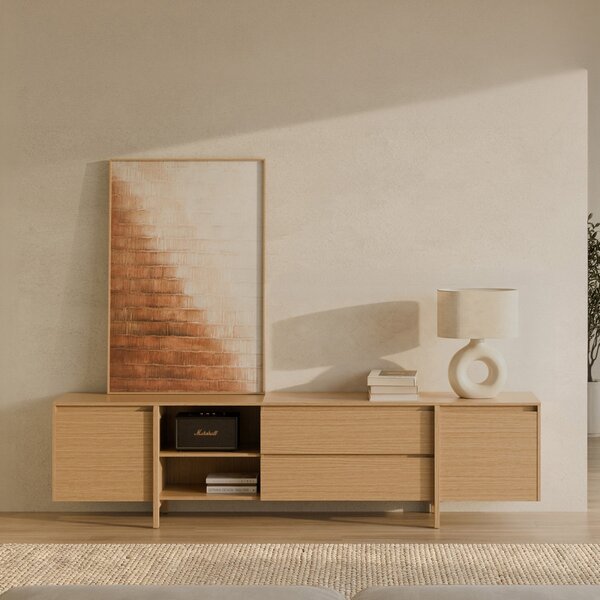 -25 % Dny MOMENTI– Somcasa Béžovo-oranžový abstraktní obraz Desert 120 x 80 cm
