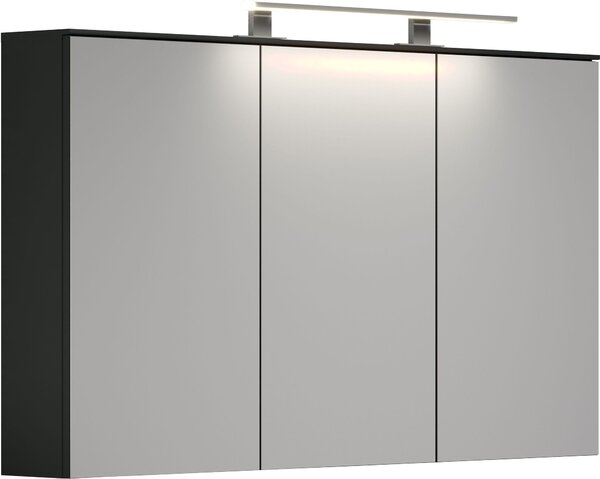 Synnax BD:Co.anthracite melamin, Fr.mirror sklo, zrcadlová skříňka
