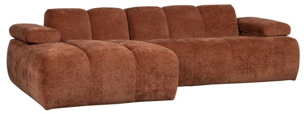 -25 % Dny MOMENTI– WOOOD Oranžová rohová pohovka Mojo 284 cm, levá