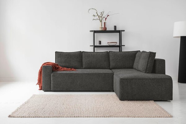 ROHOVÁ SEDAČKA, textil, tmavě šedá MID.YOU - Sedací soupravy, Online Only