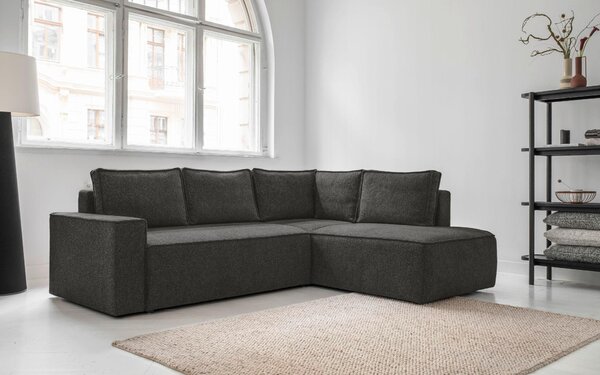 ROHOVÁ SEDAČKA, textil, tmavě šedá MID.YOU - Sedací soupravy, Online Only