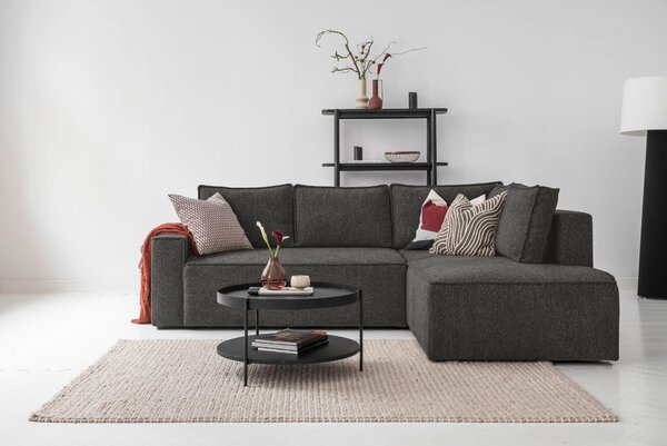 ROHOVÁ SEDAČKA, textil, tmavě šedá MID.YOU - Sedací soupravy, Online Only