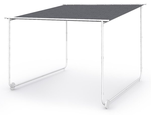 Blumfeldt Nantes, altán, sluneční stříška, 3x3 m, polyester, ocelový rám, UV 50+, podlahová kolečka