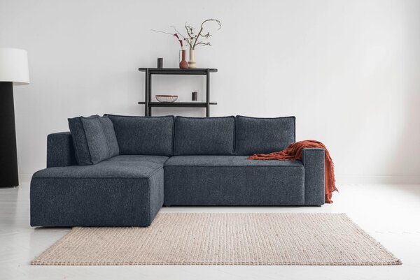 ROHOVÁ SEDAČKA, textil, tmavě modrá MID.YOU - Sedací soupravy, Online Only