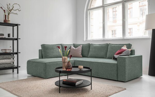 ROHOVÁ SEDAČKA, textil, zelená MID.YOU - Sedací soupravy, Online Only